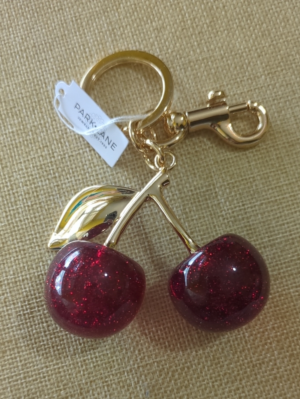 Cherry Keychain Coach Inspired